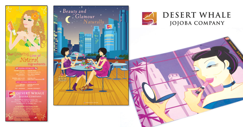 Desert Whale Jojoba Company - Logo Design, Advertisements, & Brochure