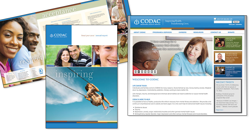 CODAC website, ads and collateral
